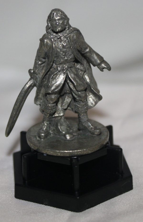 PARTS ONLY - Trivial Pursuit "Lord Of The Rings" Movie Trilogy Collectors Edition - (1) Aragorn Pewter Figure Only