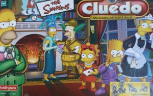 The Simpsons Clue Board Game Detective 1st Edition Pewter Pieces Complete!