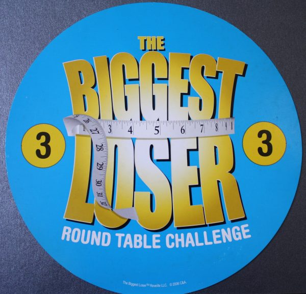 PARTS ONLY -The Biggest Loser Board Game - #3 Round Table Challenge Card