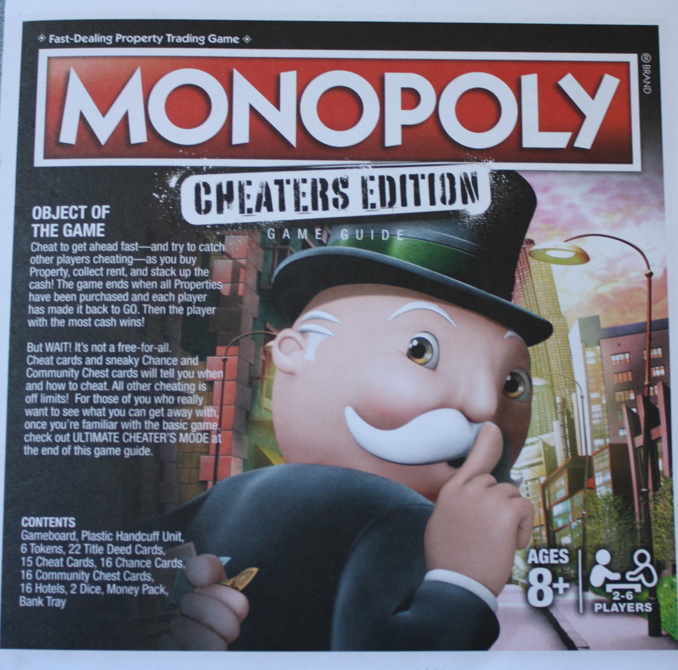 PARTS ONLY – Monopoly Board Game “Cheaters” Edition – Game Guide Only -  Team Toyboxes