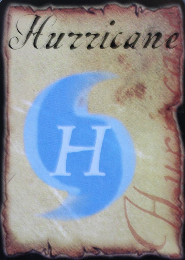 PARTS ONLY - Pirateology Board Game Parts - (1) "Hurricane" Card Only