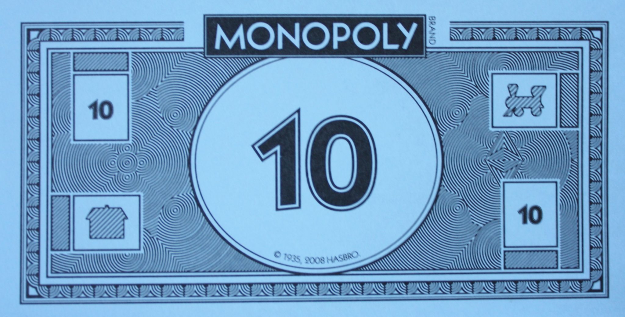 original monopoly board money values