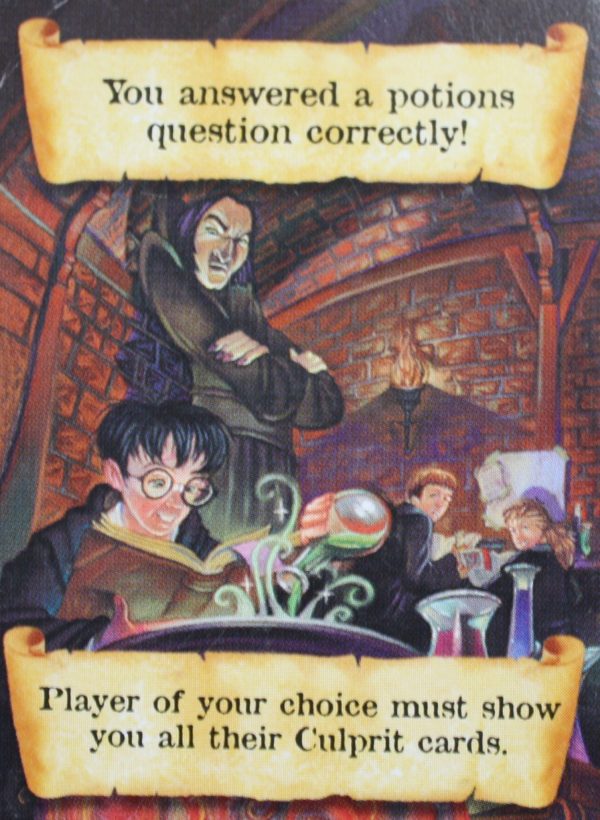 PARTS ONLY - Harry Potter Mystery at Hogwarts Board Game - #6 Card Only