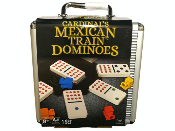 Mexican Train Dominoes (Aluminium Case) - New