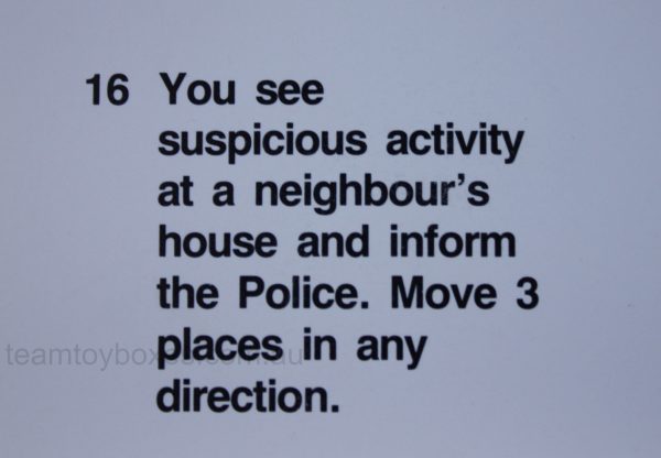 PARTS ONLY - Police Alert Board Game - (1) #16 Conduct Card Only