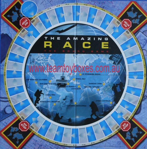 PARTS ONLY - The Amazing Race Board Game - (1) Game Board Only