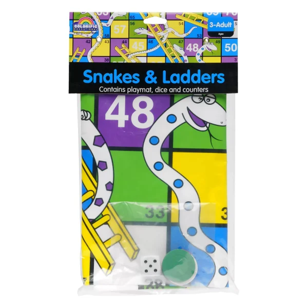 Giant Snakes and Ladders Board Game - New