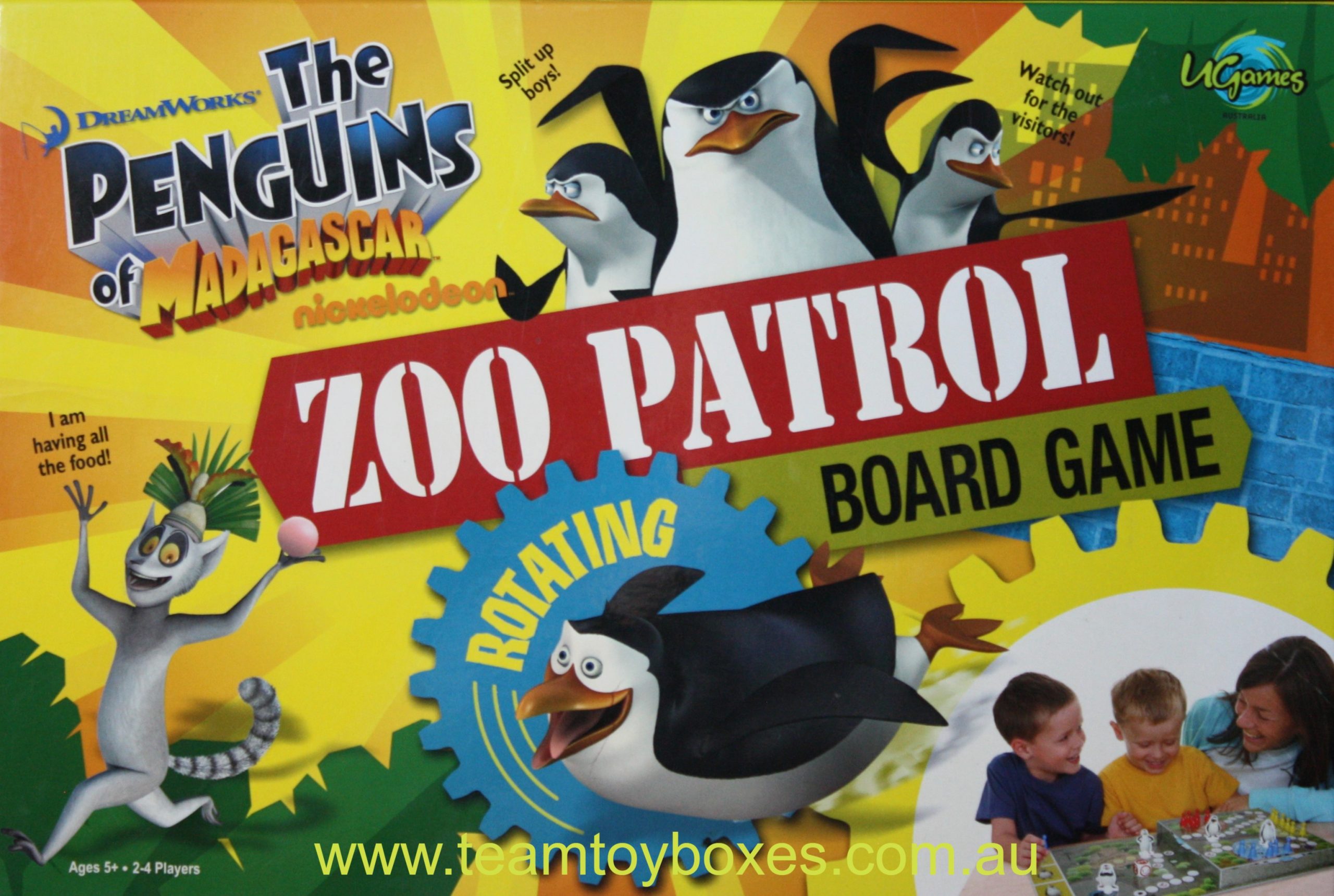 The Penguins of Madagascar Zoo Patrol Board Game - Used