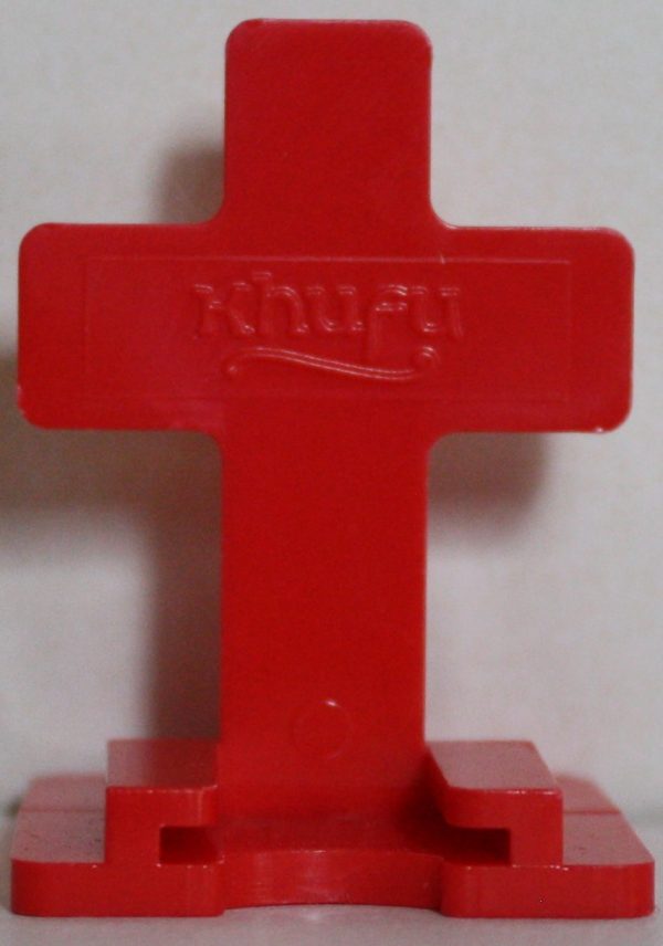 PARTS ONLY - Nightmare Board Game - (1) Red Plastic Tombstone Playing Piece Only