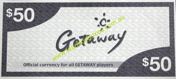 PARTS ONLY - Getaway Board Game - (1) Pack of 15 $50 Notes Only