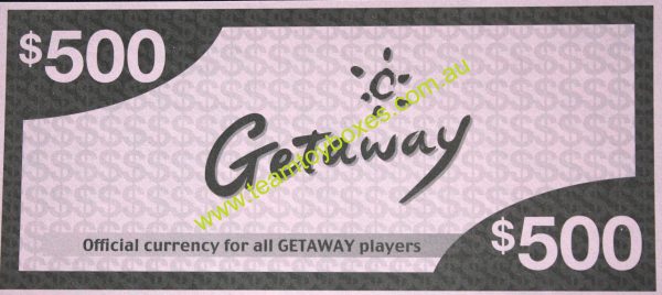 PARTS ONLY - Getaway Board Game - (1) Pack of 20 $500 Notes Only