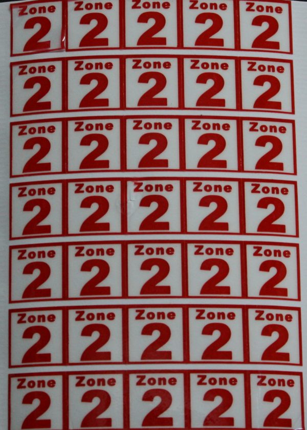 PARTS ONLY - Getaway Travel Australian Edition Board Game - (1) Pack of 32 Zone 2 Stickers Only