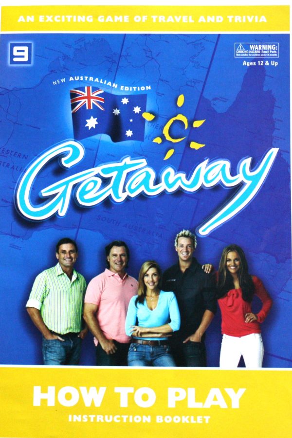 PARTS ONLY - Getaway Travel Australian Edition Board Game - (1) Instruction Booklet Only