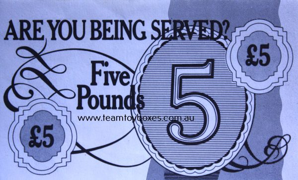 PARTS ONLY - Are You Being Served Board Game (1) Pack of 3 £5 Money Only